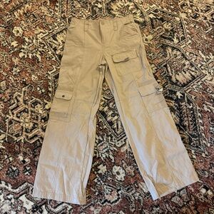Women's Tan Cargo Pants with Utility Pockets